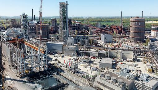 Luftaufnahme der SALCOS® Baustelle in Salzgitter. Luftaufnahme der SALCOS® Baustelle in Salzgitter.